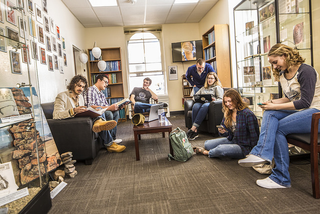 A classroom full of students